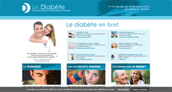 Desktop Screenshot of le-diabete.com