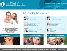 Tablet Screenshot of le-diabete.com